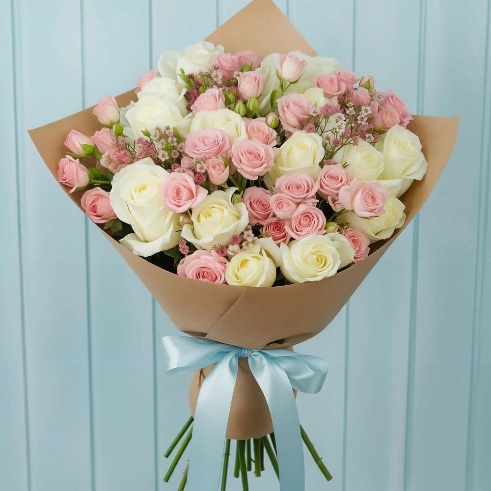 Букет цветов из: Розы в Оранжереях