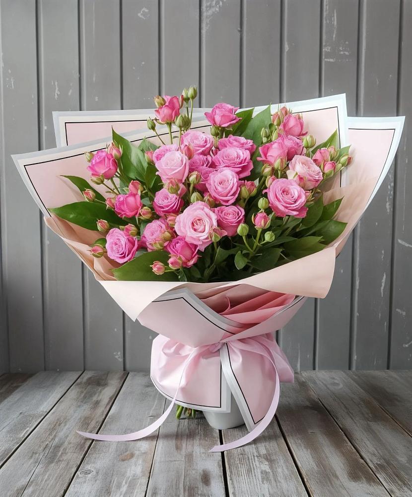 Букет Розовый кустик в Оранжереях