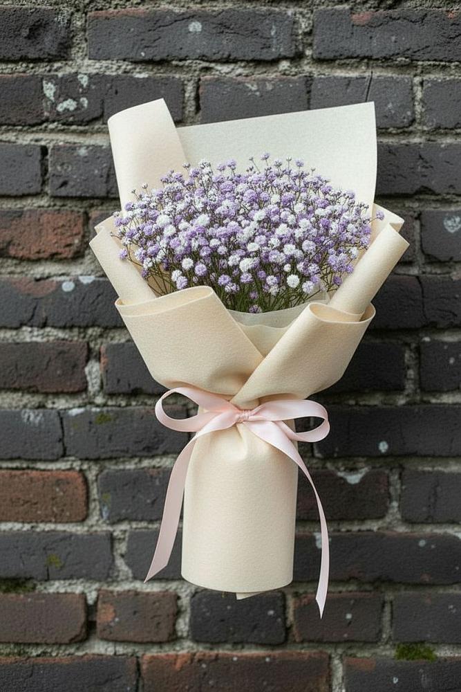 Букет цветов из: Гипсофила в Оранжереях