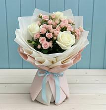 Букет цветов из:  Розы в Оранжереях