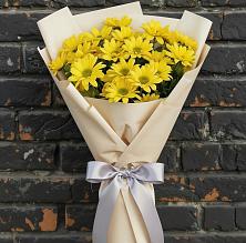 Букет цветов из:  Хризантемы в Оранжереях