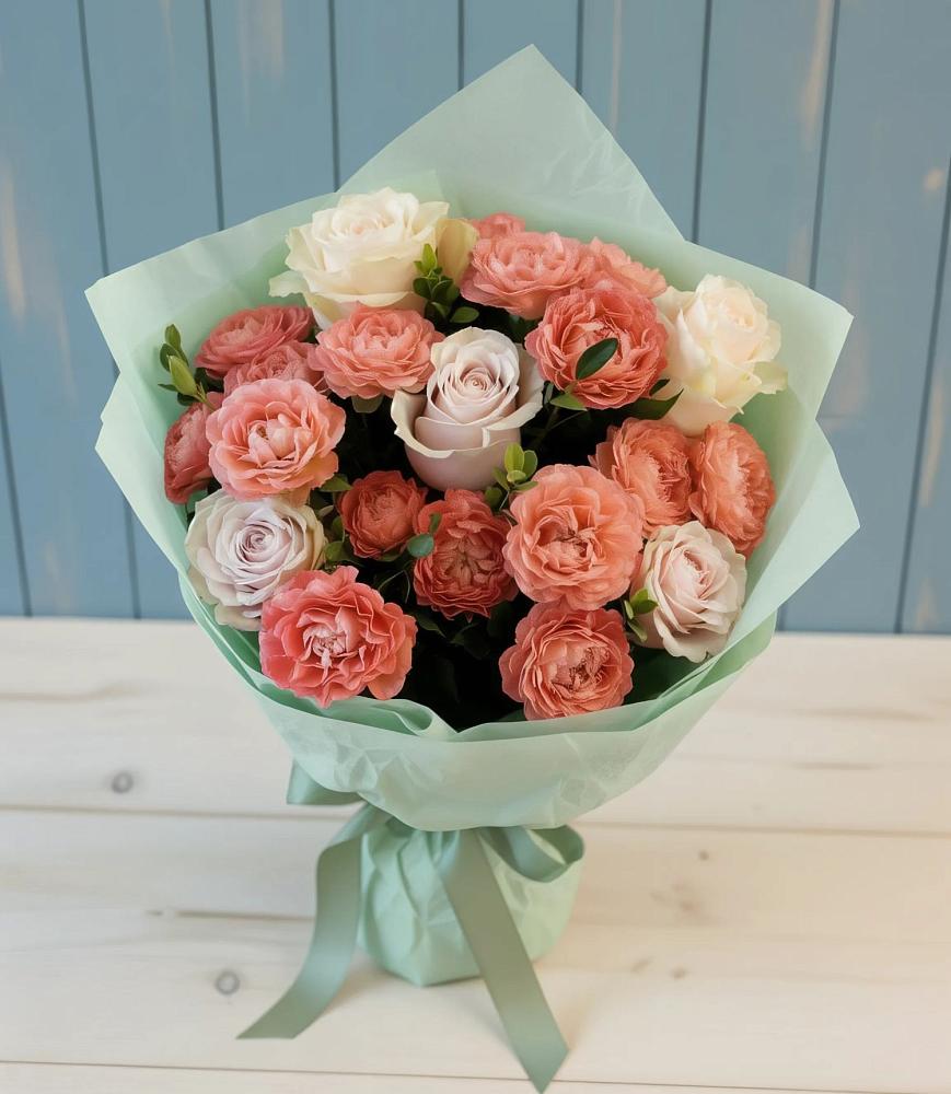 Букет цветов из: Розы в Оранжереях